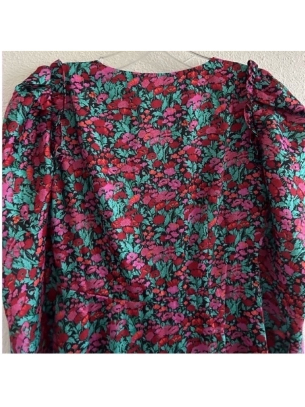 NWT J. Crew Collection Drapey Puff Sleeve Midi Dress Ratti Floral - Picture 6 of 8